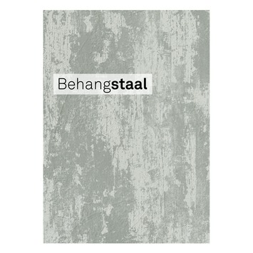 Behangstaal vliesbehang raven grijs (dessin 106985)