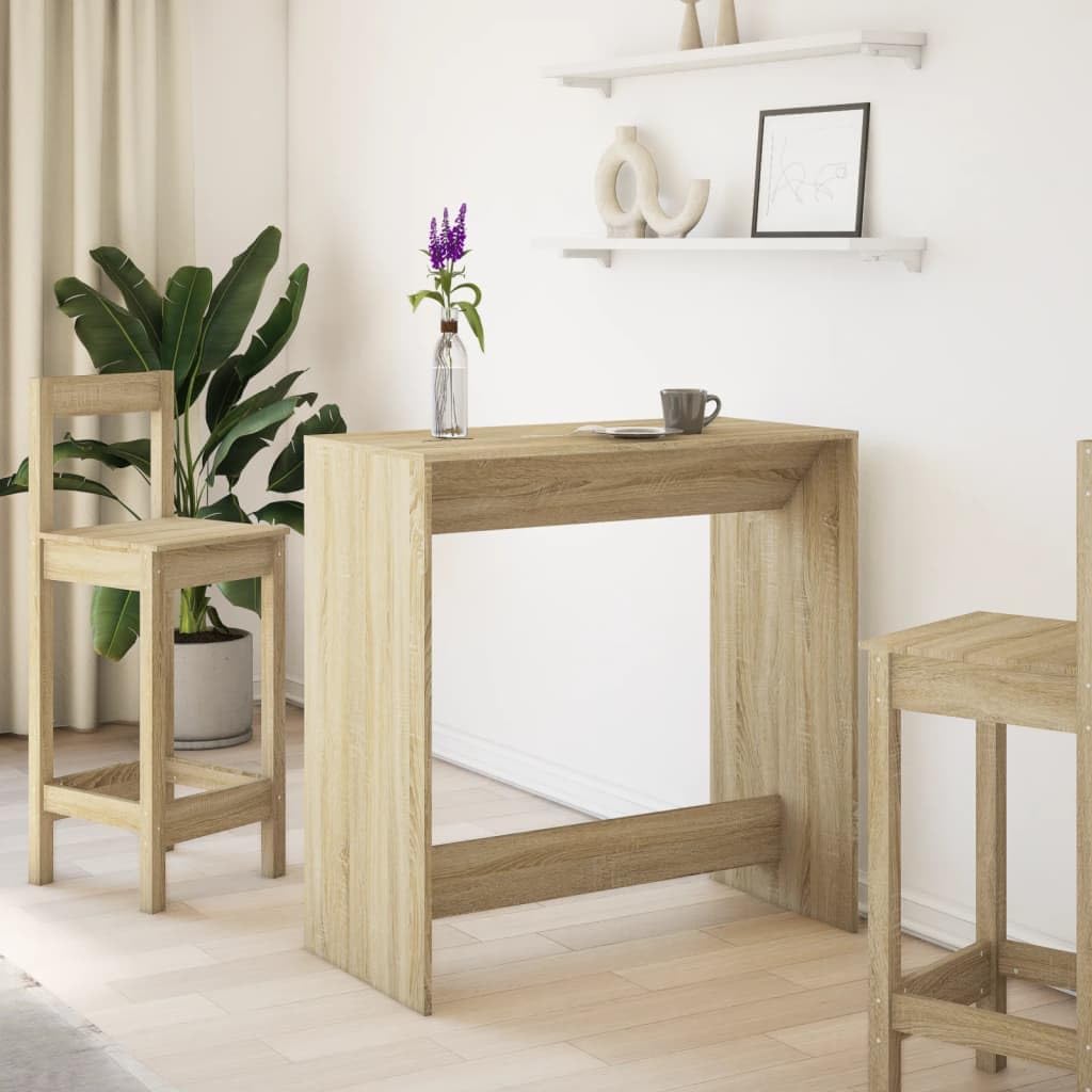 Bartisch Sonoma-Eiche 102x50x103,5 cm Holzwerkstoff Bartisch, Bistrotisch Bartheke für Hausbar, Wohnzimmer und Esszimme