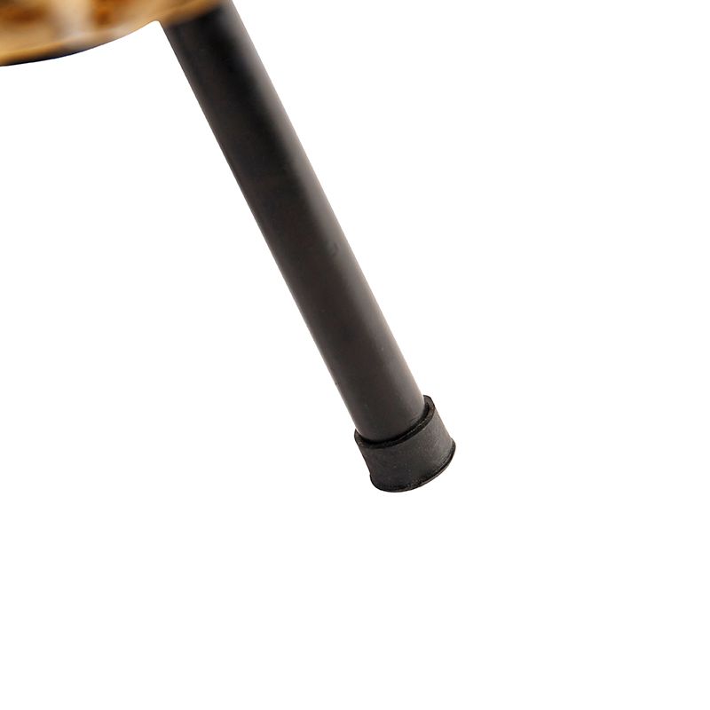Art Deco tafellamp tripod goud met zwart - Maro