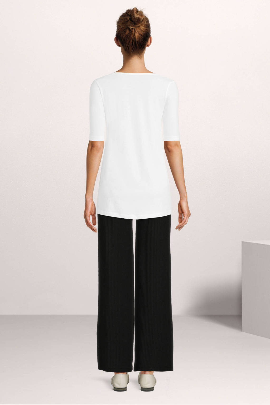 ONLY MATERNITY ribgebreide zwangerschapsbroek zwart