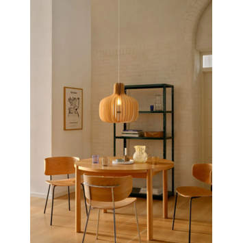 Nordlux hanglamp Hazo naturel hout ø 43 cm - 60W - E27