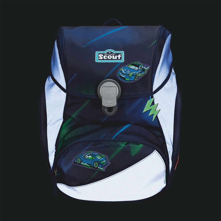 Scout Alpha Exklusiv Superflash - Schulranzen Set 4tlg. City Lights