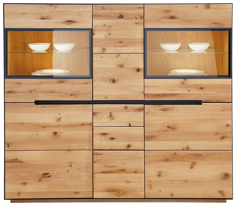 Linea Natura Highboard mit Beleuchtung KELIO