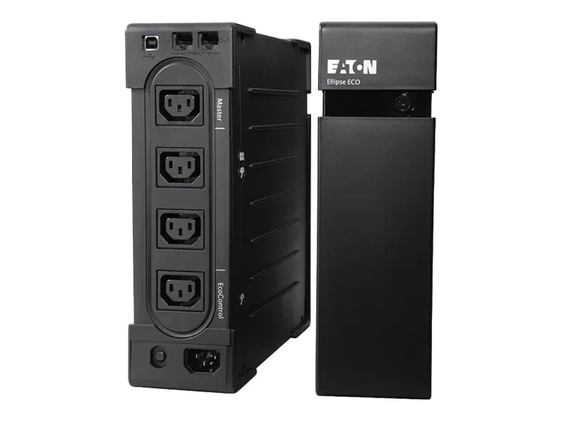 Eaton Ellipse ECO 650 USB IEC - UPS (stativ-monterbar / ekstern) - AC 230 V - 400 Watt - 650 VA - USB - output-stikforbindelser: 4 - 2U - 19