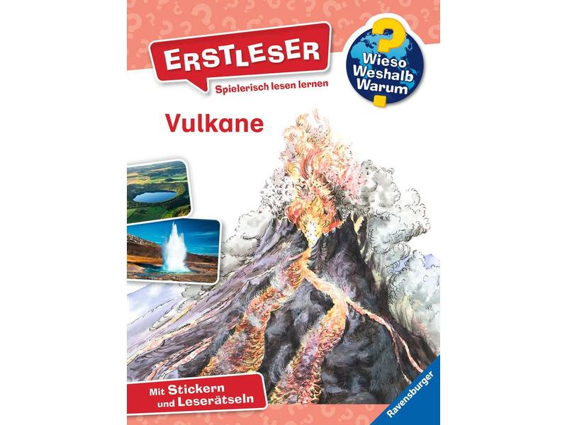 Ravensburger Kinder-Sachbuch WWW Erstleser: Vulkane Band 2 Spielerisch lesen lernen