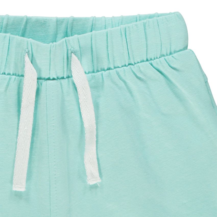 Short en molleton uni - Bleu