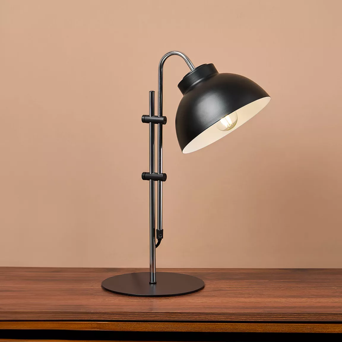 Lampe à poser ajustable (H47/115 cm) Industry métal Noir