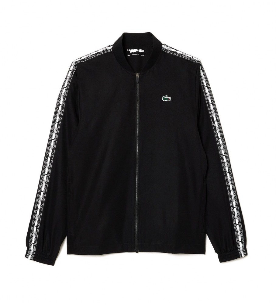Conjunto de tênis Lacoste preto em tecido reciclado