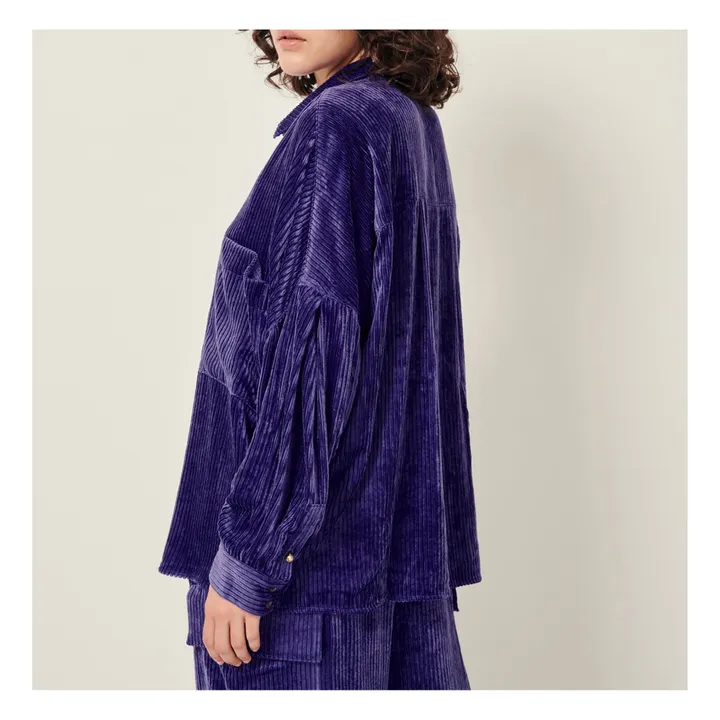 Sessùn Sur-Chemise Kyoto Velours Côtelé | Violet