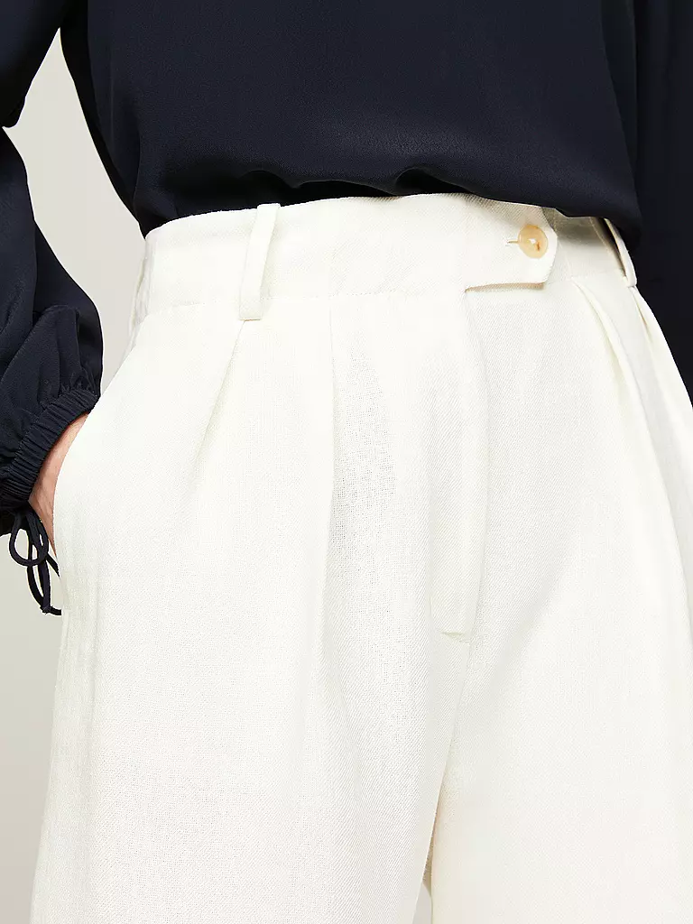 TOMMY HILFIGER Businesshose Relaxed Fit ELEVATED weiss
