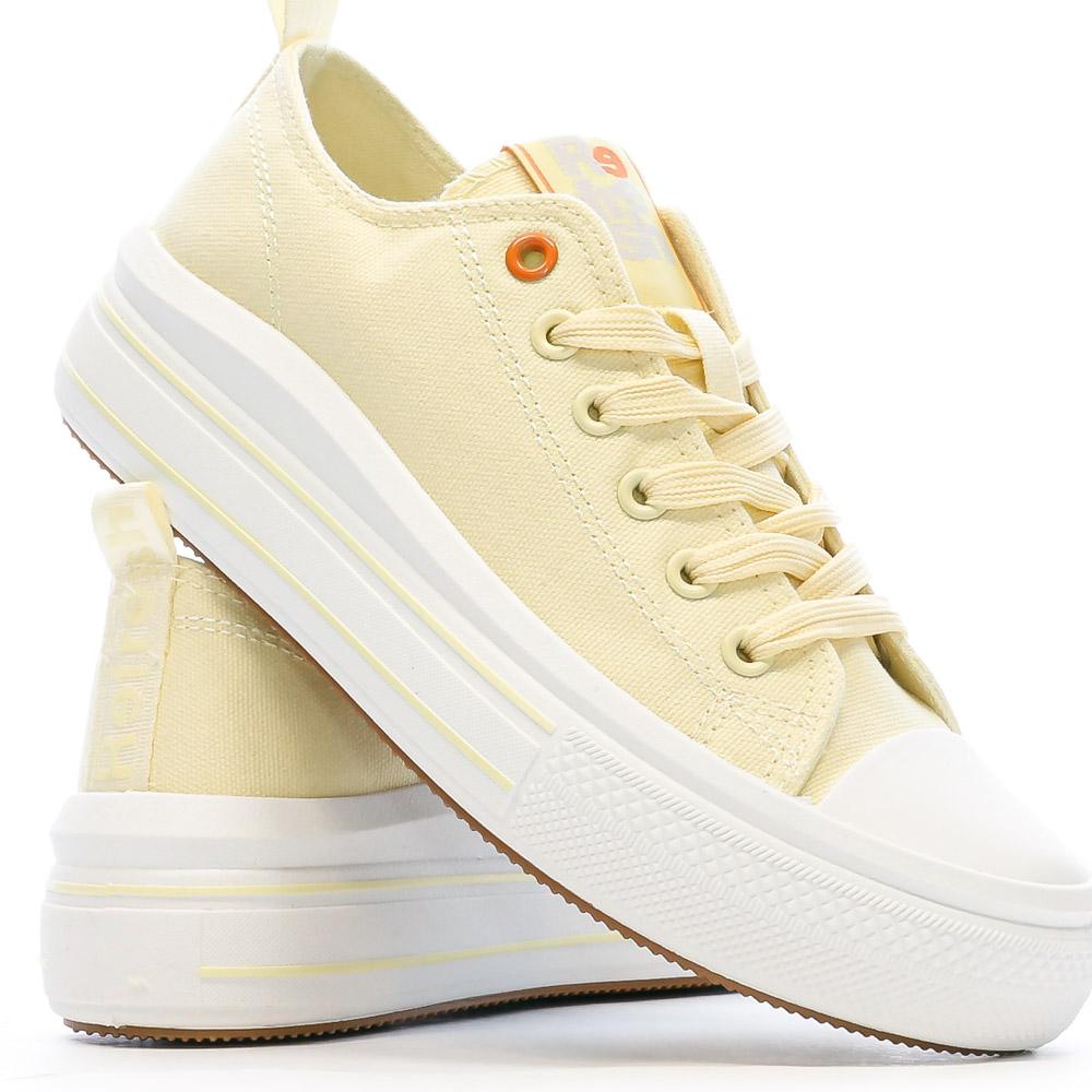 Baskets Basses Jaune Femme Refresh Lona