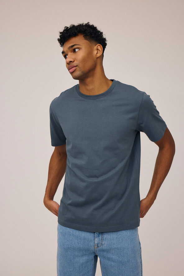 Magasin du Nord Collection Felix 1 heavy weight t-shirt - GOTS Dark slate