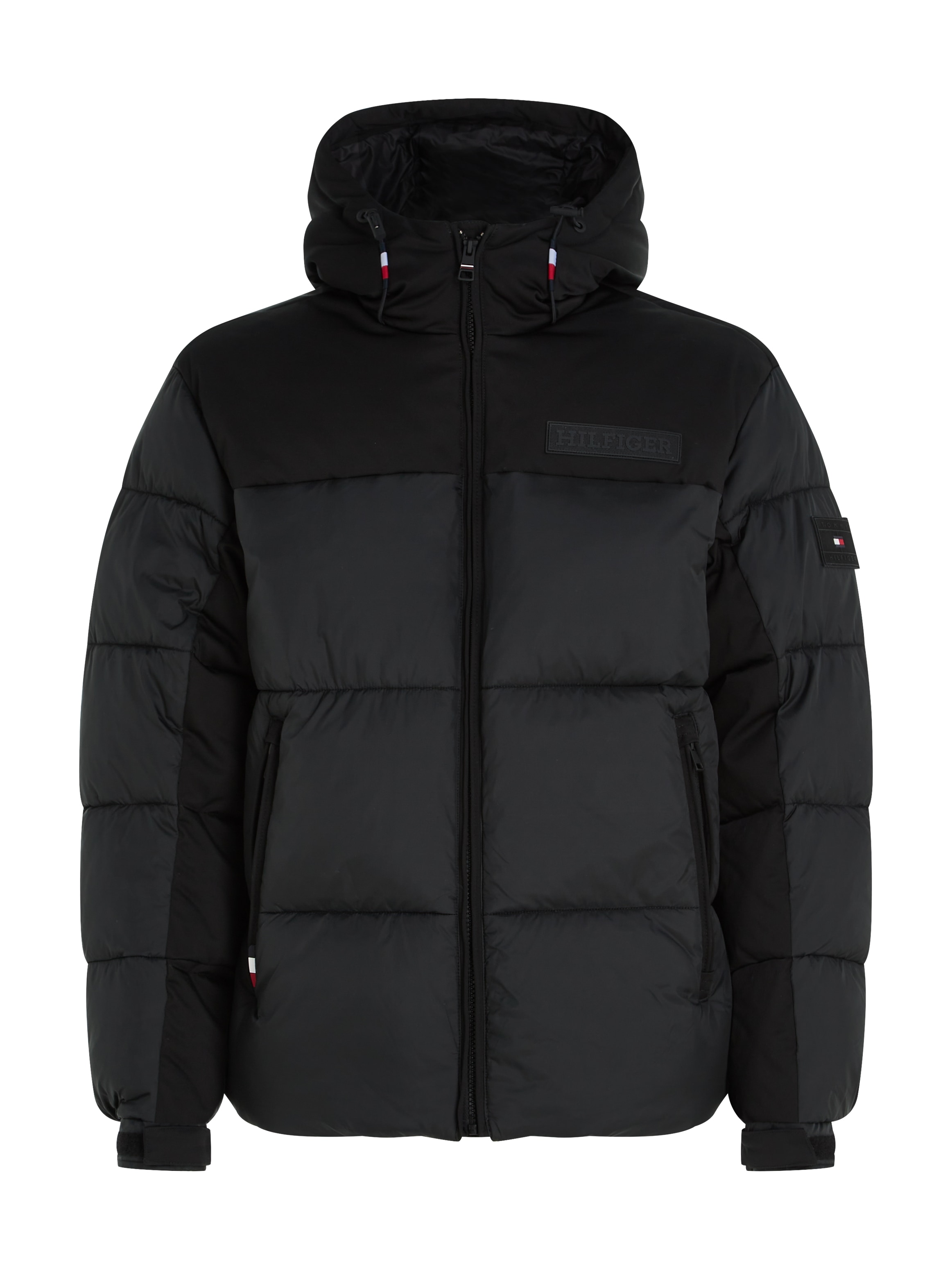 Tommy Hilfiger Steppjacke »NEW YORK HOODED JACKET« mit Kapuze hochgeschlossene Winterjacke, wasserabweisend, verstellbare Ärmel