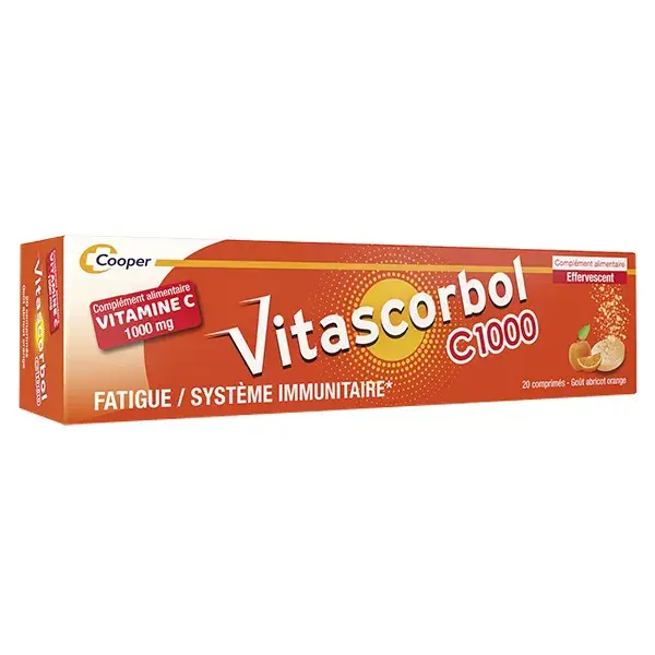 Vitascorbol Vitamina C 1000mg 20 comprimidos efervescentes