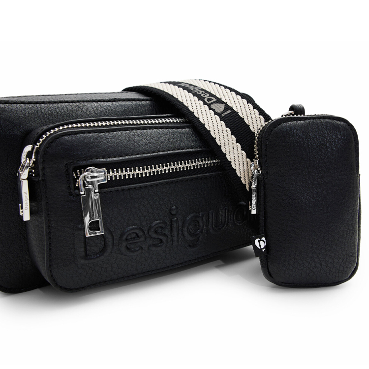 Desigual Bag_Half Logo | NOIR