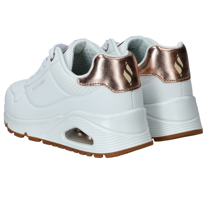 Skechers Uno Gen1 Shimmer Away Sneakers Wit Meisjes