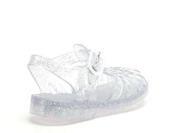 Meduse mules et sabots enfant sun boite argent