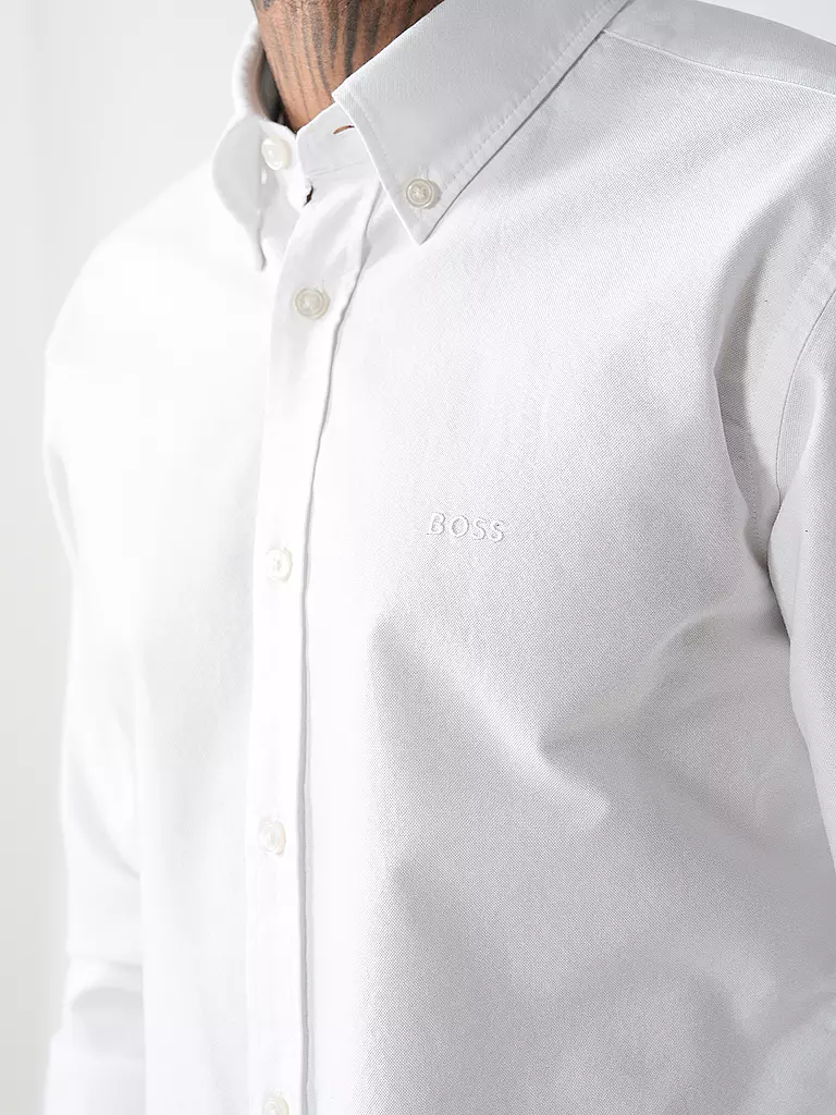 BOSS Hemd ROAN Slim Fit weiss