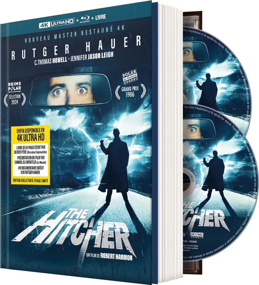 The Hitcher - Édition Collector Limitée (Blu-ray UHD 4K   Blu-ray   livre) Disques Blu-ray films
