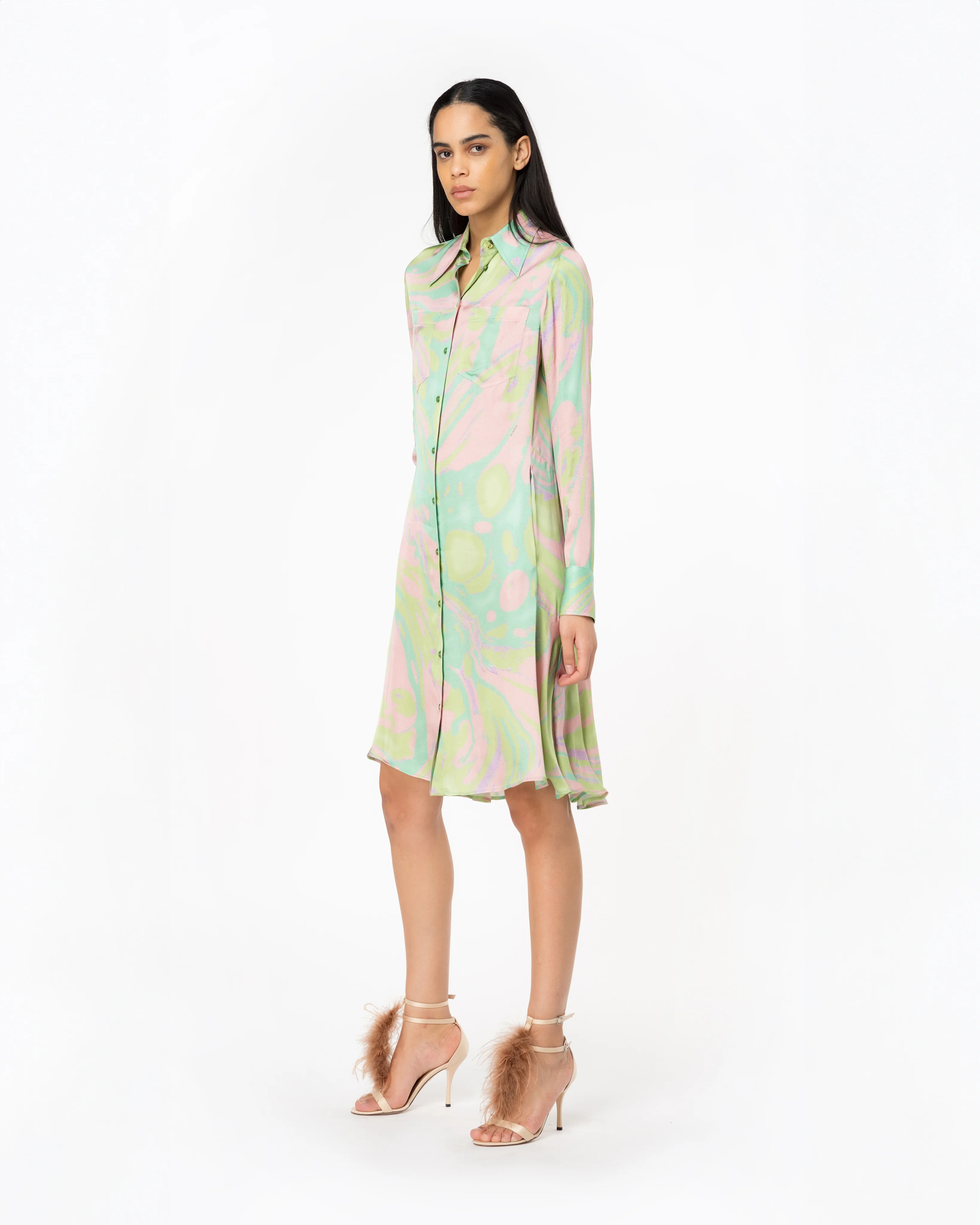Robe chemise à imprimé splash | Multicolore