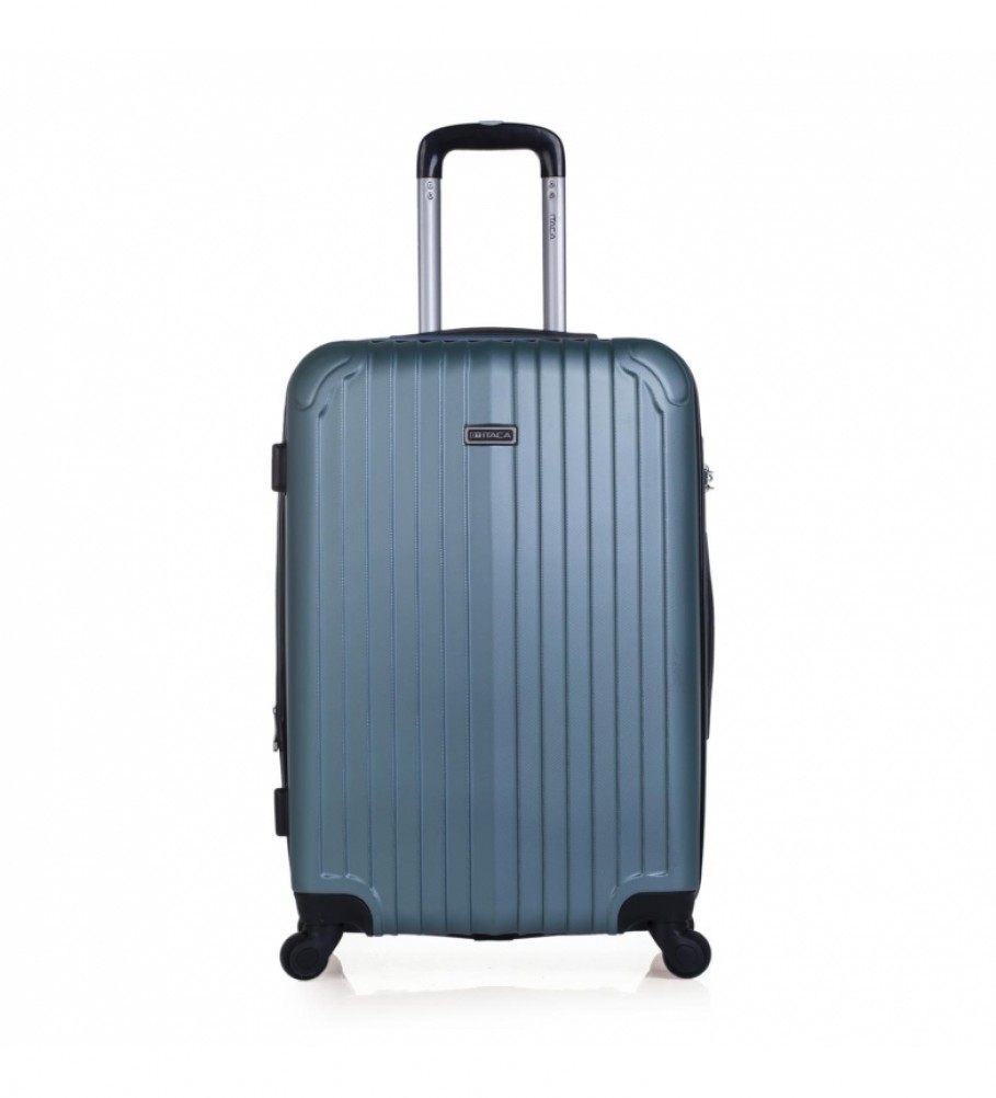 Mala rígida média com 4 rodas ITACA T71560 Aquamarine - 66x41x27cm -