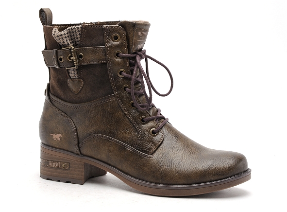 Mustang boots bottine talons femme 1229521 marron
