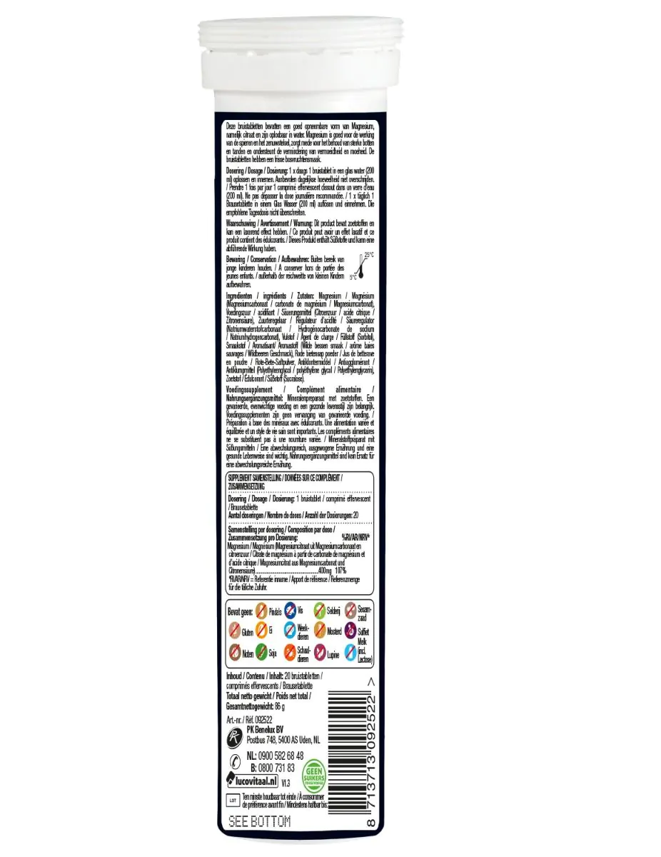 Magnesium Citraat Bruistabletten