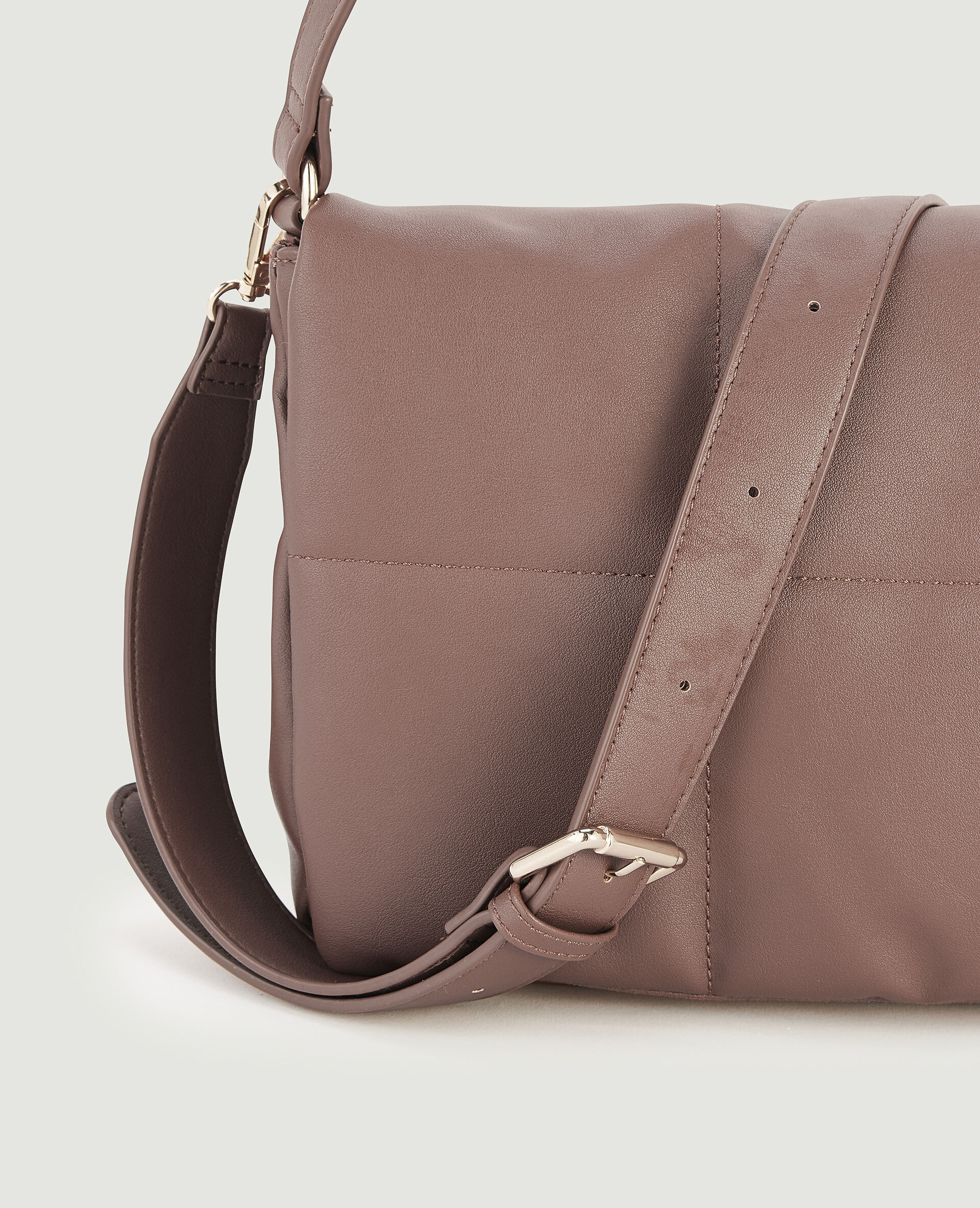 Sac simili matelassé - Vieux rose