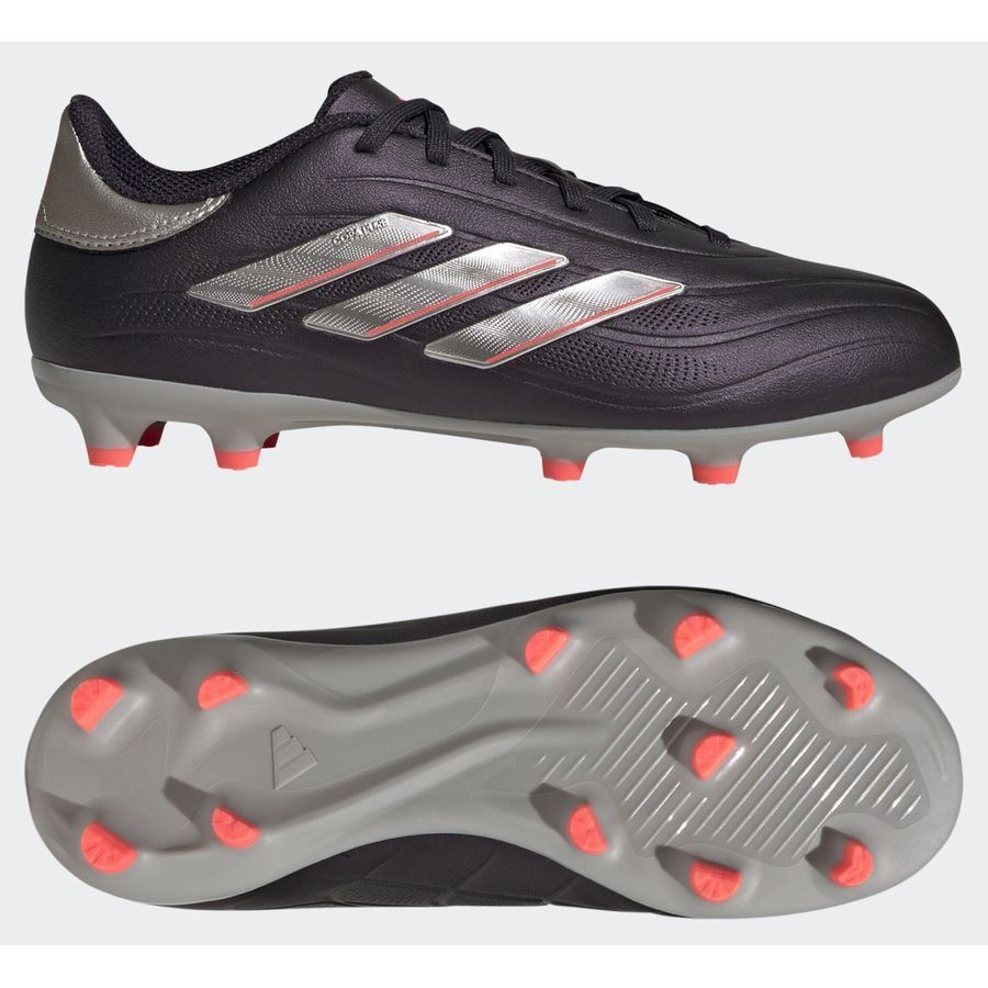 adidas Copa Pure 2 League FG Vivid Horizon - Aurora Black/Argenté/Turbo Enfant