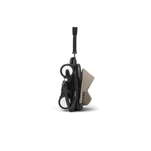 Poussette YOYO3 Pack 6+ Taupe / Cadre Noir - STOKKE