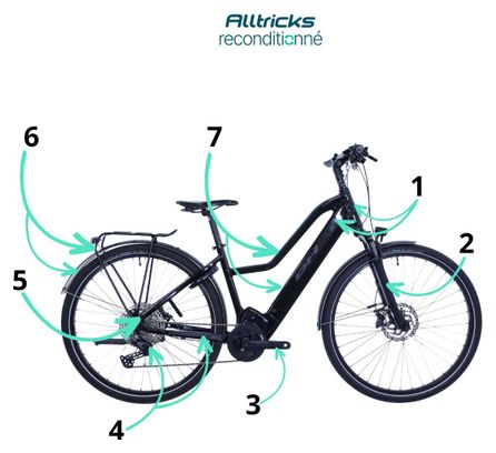 Vélo de Ville Électrique BH AtomE Cross Pro Shimano Deore 11V 720Wh Noir - Produit Reconditionné