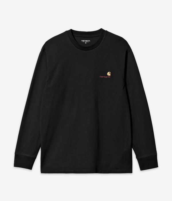 Carhartt WIP American Script Organic Longsleeve (black)