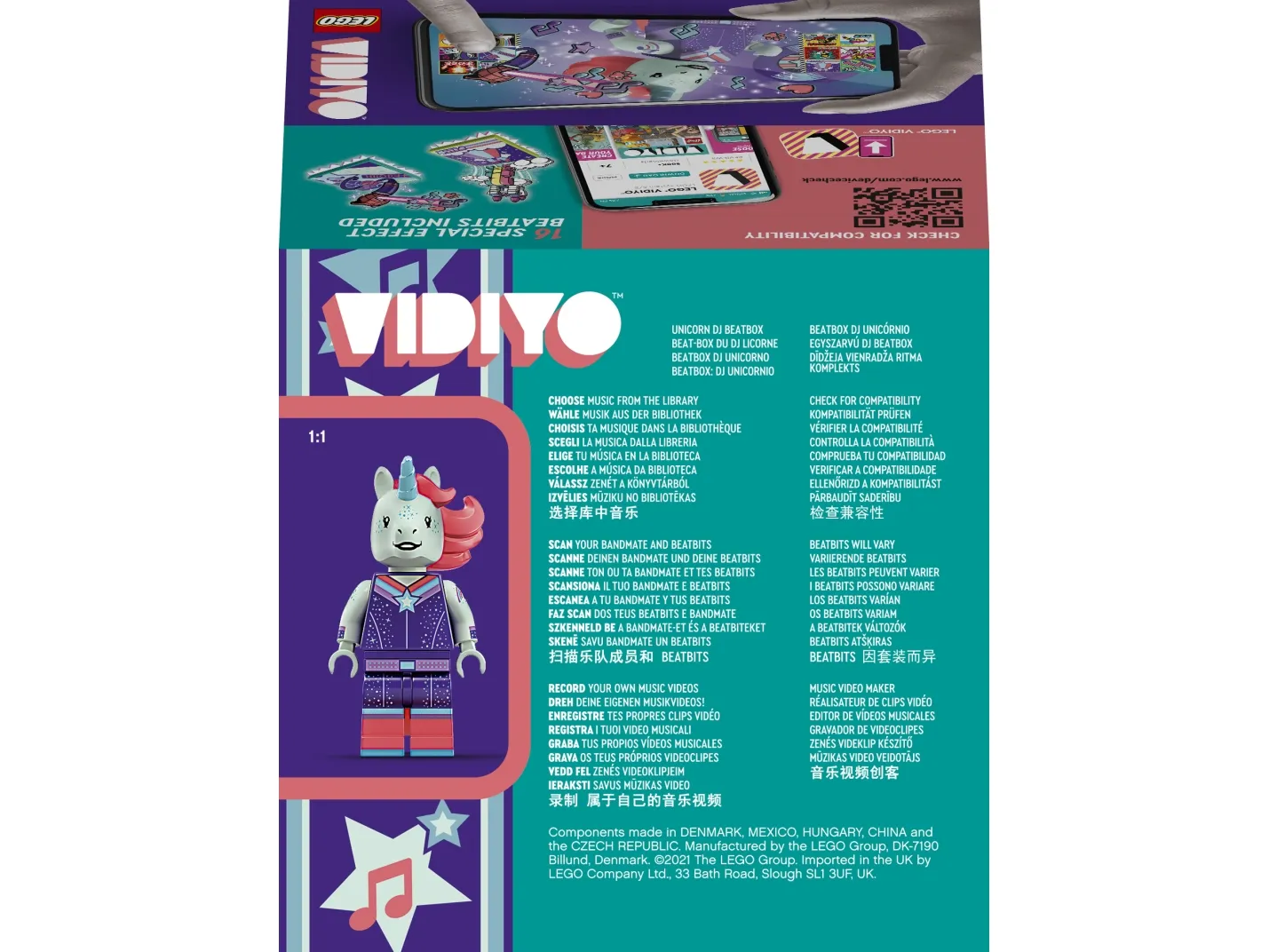 LEGO VIDIYO 43106 Unicorn DJ BeatBox