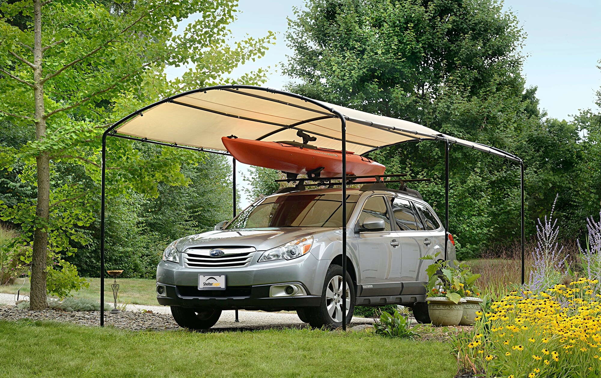 ShelterLogic Folien Carport Garage sand 490x270x240 cm