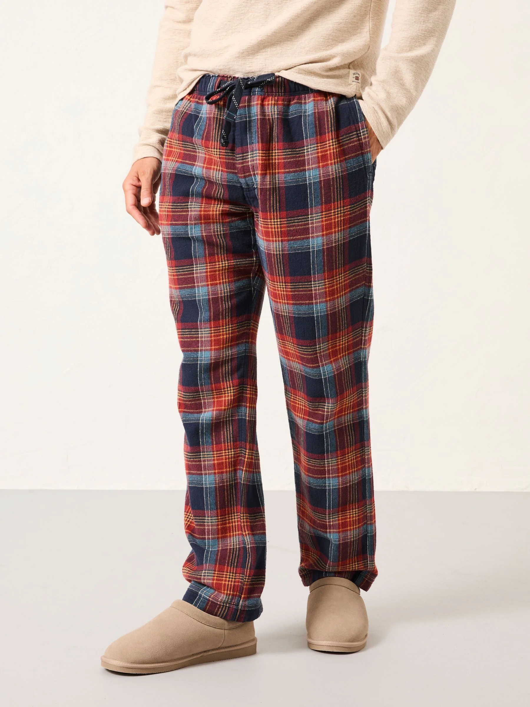 FatFace Check Open Hem Pyjama Bottoms