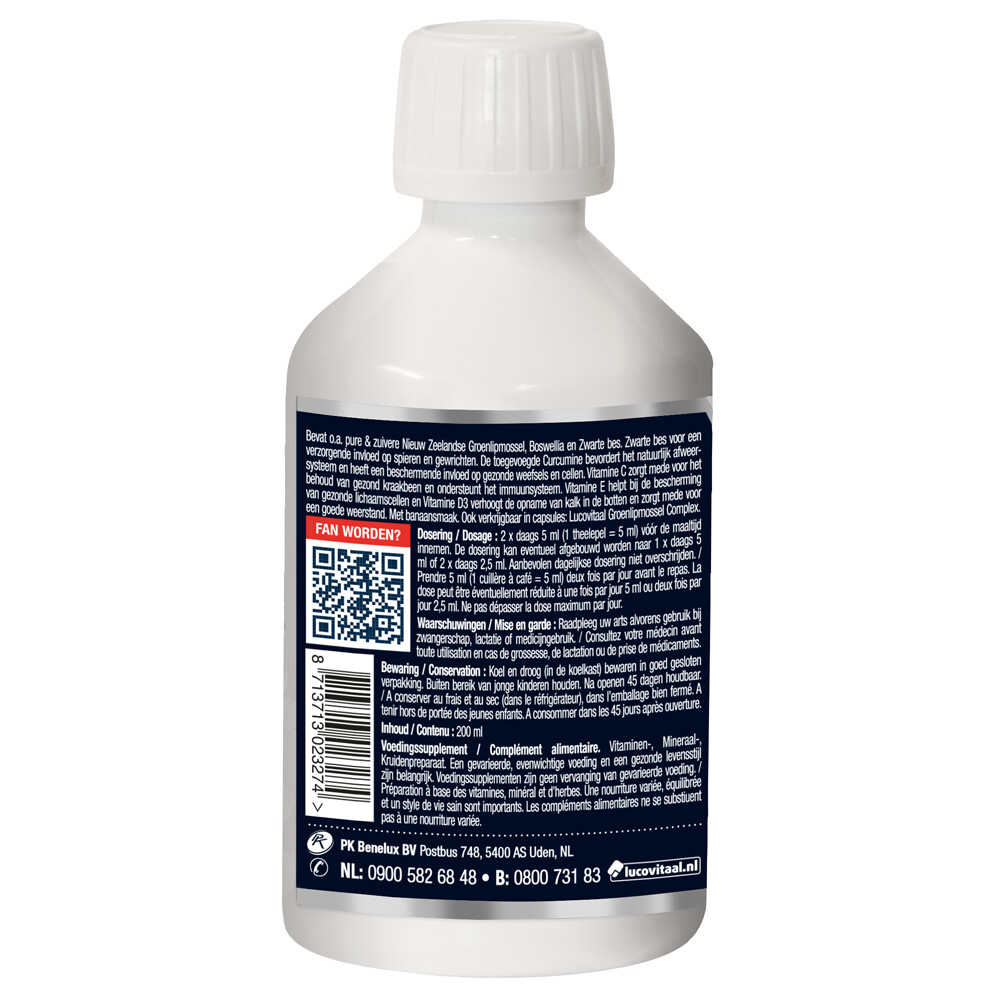2x Lucovitaal Groenlipmossel Vloeibaar200 ml