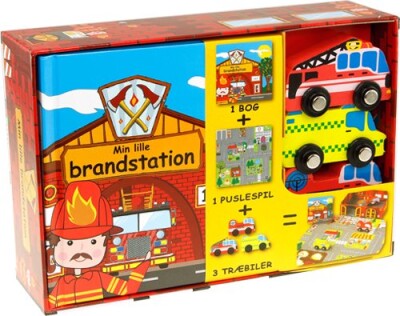 Aktivitetslegetøj Til Børn - Min Lille Brandstation - Bog