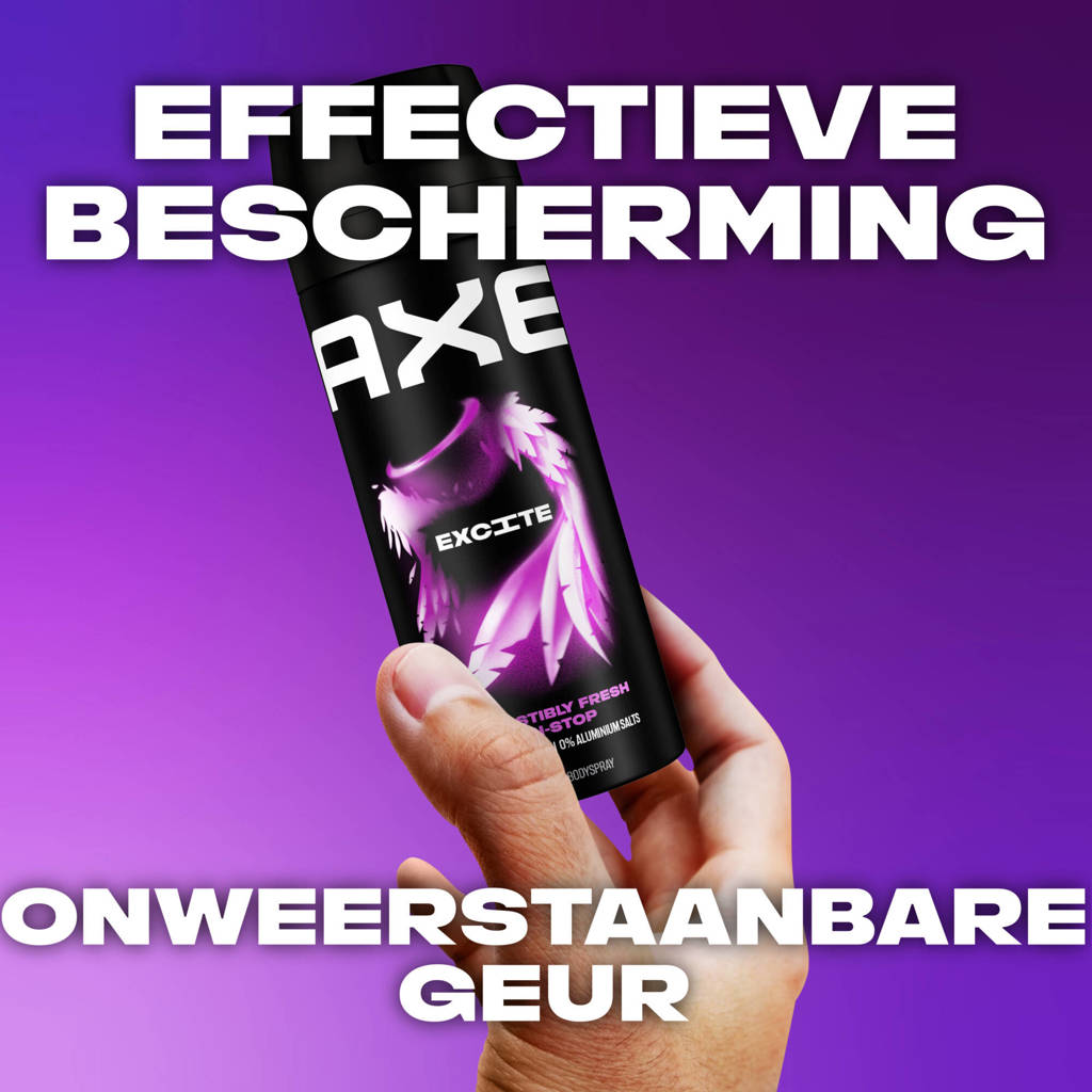 Snel geleverdExcite deodorant bodyspray - 6 x 150 ml
