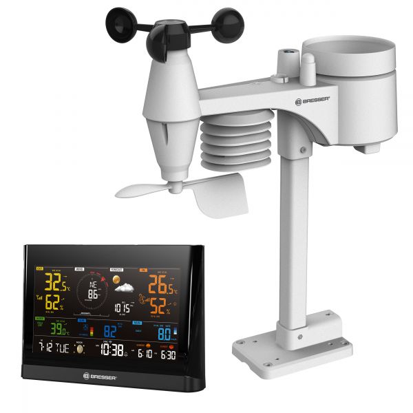 Bresser Bresser Wlan Conforto Meteorologia com Sensor Profissional 7 em 1 Black