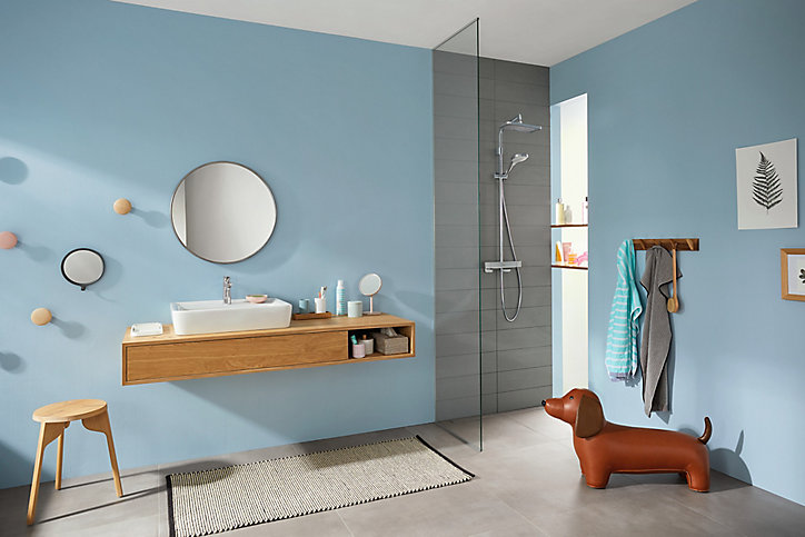 Colonne de douche thermostatique chromé Hansgrohe Croma E