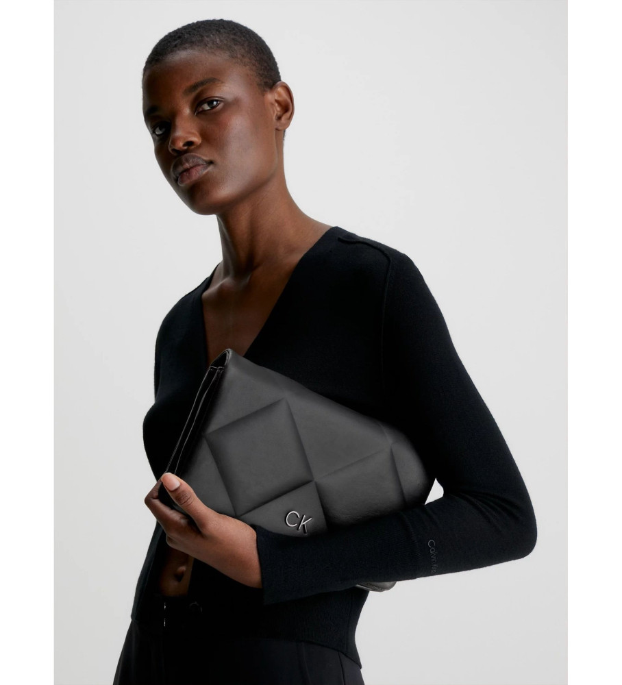 Bolsa conversível acolchoada Calvin Klein, preta