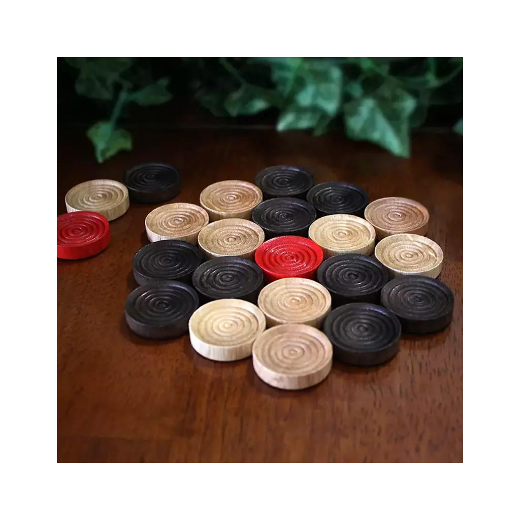 Ensemble de Palets de Carrom Woodestic