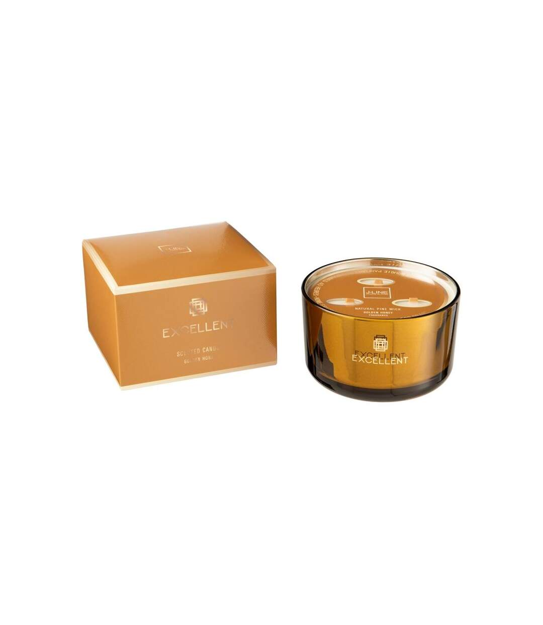 Paris Prix - Bougie Parfumée excellent 13cm Golden Honey Ocre