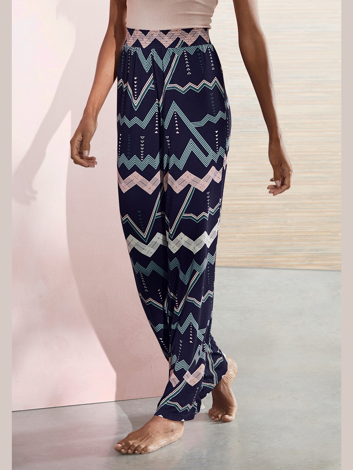 Bas de pyjama pantalon long à motifs