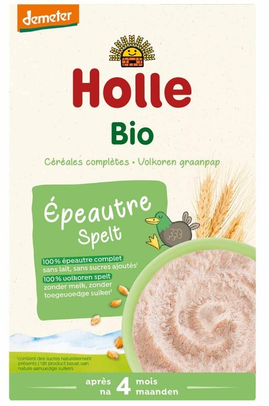 holle Volkoren Graanpap Spelt Vanaf 4 Maanden 250 Gram