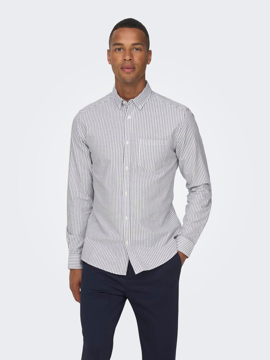 ONSALVARO Oxford Hemd Dark Navy