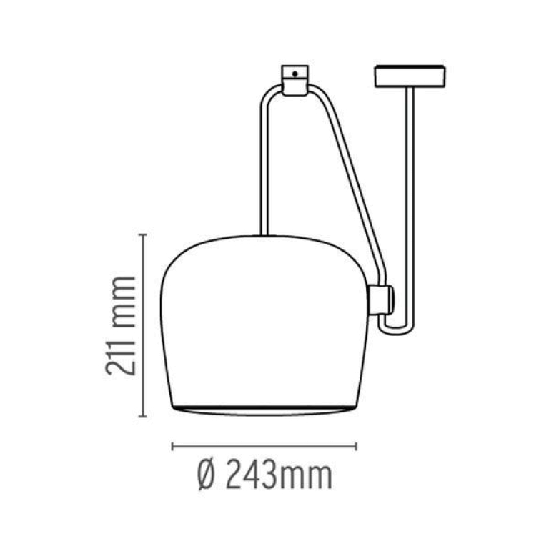 Flos Aim hanglamp LED Ø24.3 zwart