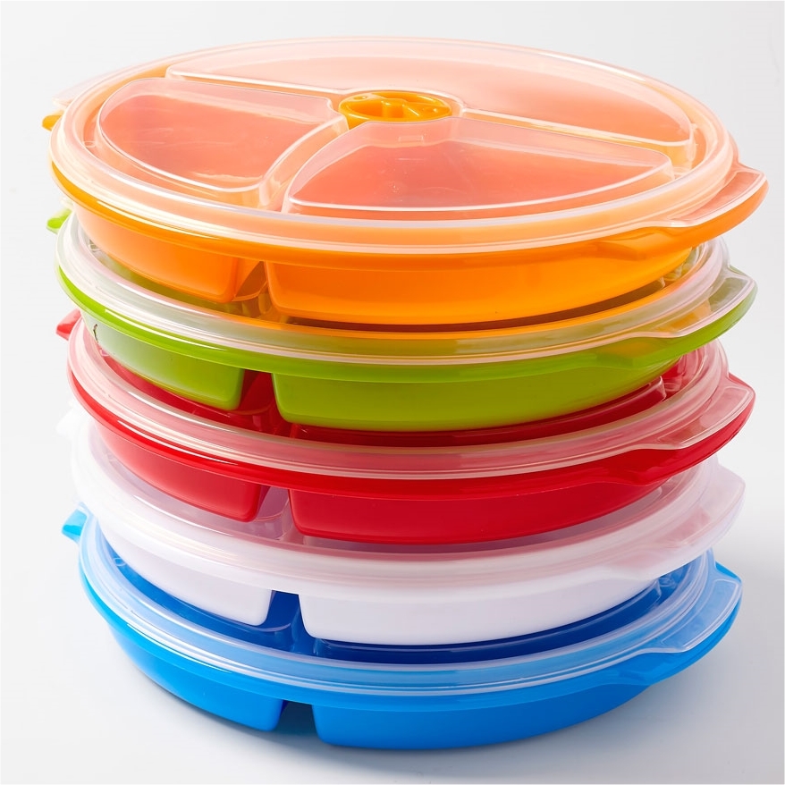 5 assiettes compartimentées micro-ondes