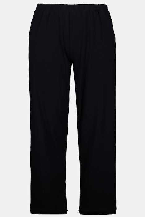 Pyjamahose, einfarbig, gerades Bein