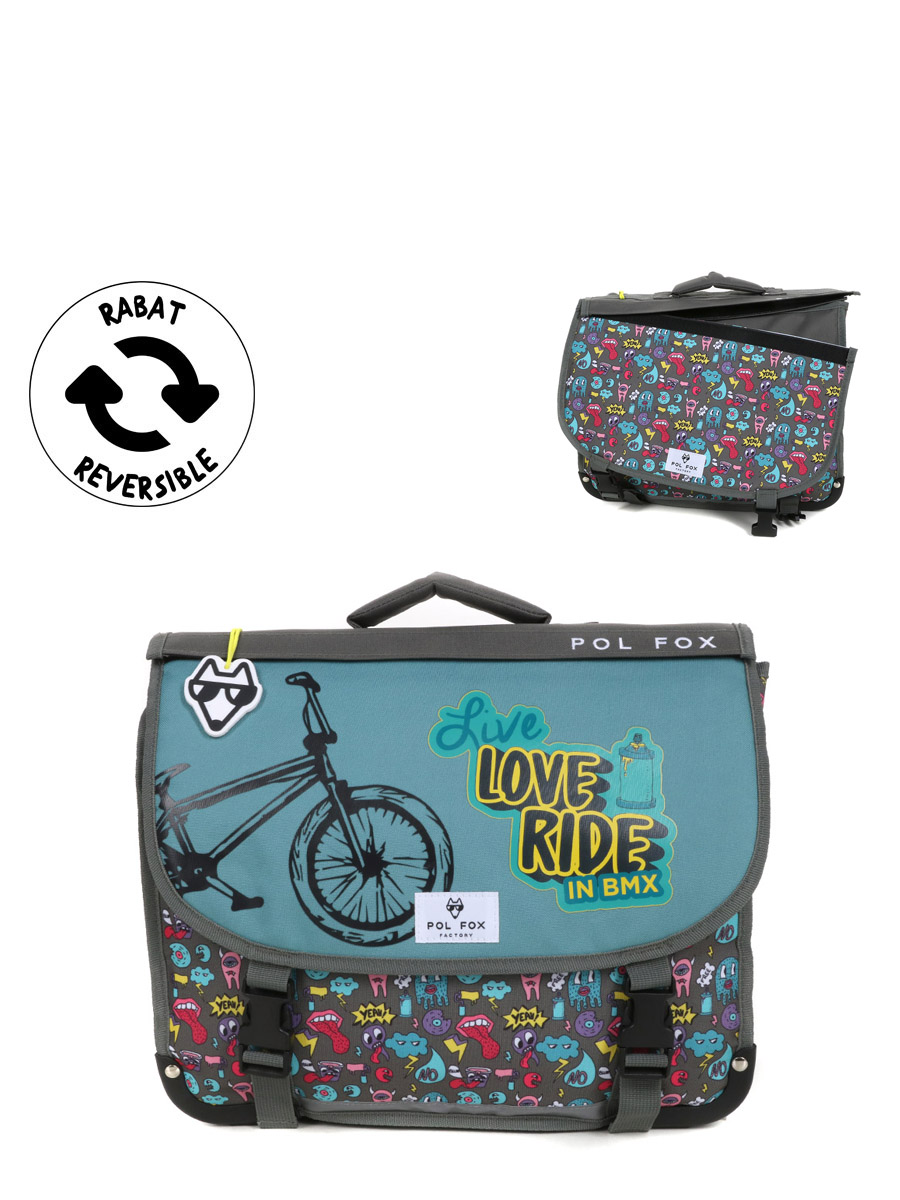 Cartable RÀversible Pol Fox Rider 38 cm